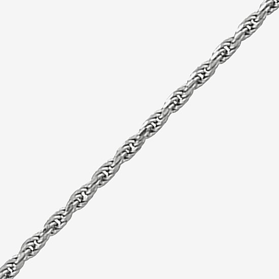 Made in Italy Unisex Adult Sterling Silver 22 Inch Rope Chain Necklace
