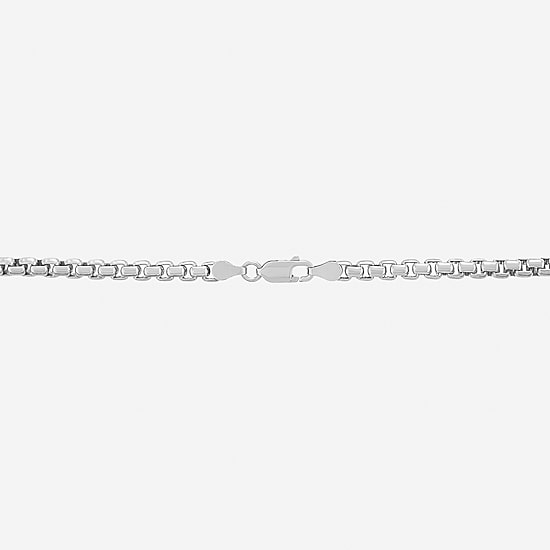 Made in Italy Unisex Adult Sterling Silver 22 Inch Box Chain Necklace