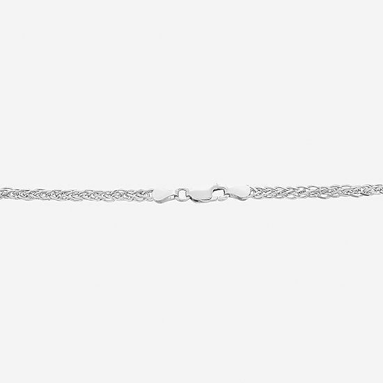 Made in Italy Unisex Adult Sterling Silver 20 Inch Wheat Chain Necklace