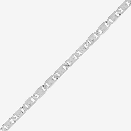 Made in Italy Womens Sterling Silver 24 Inch Valentino Chain Necklace