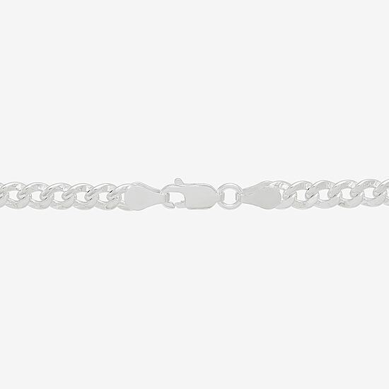 Made in Italy Womens Sterling Silver 20 Inch Curb Chain Necklace