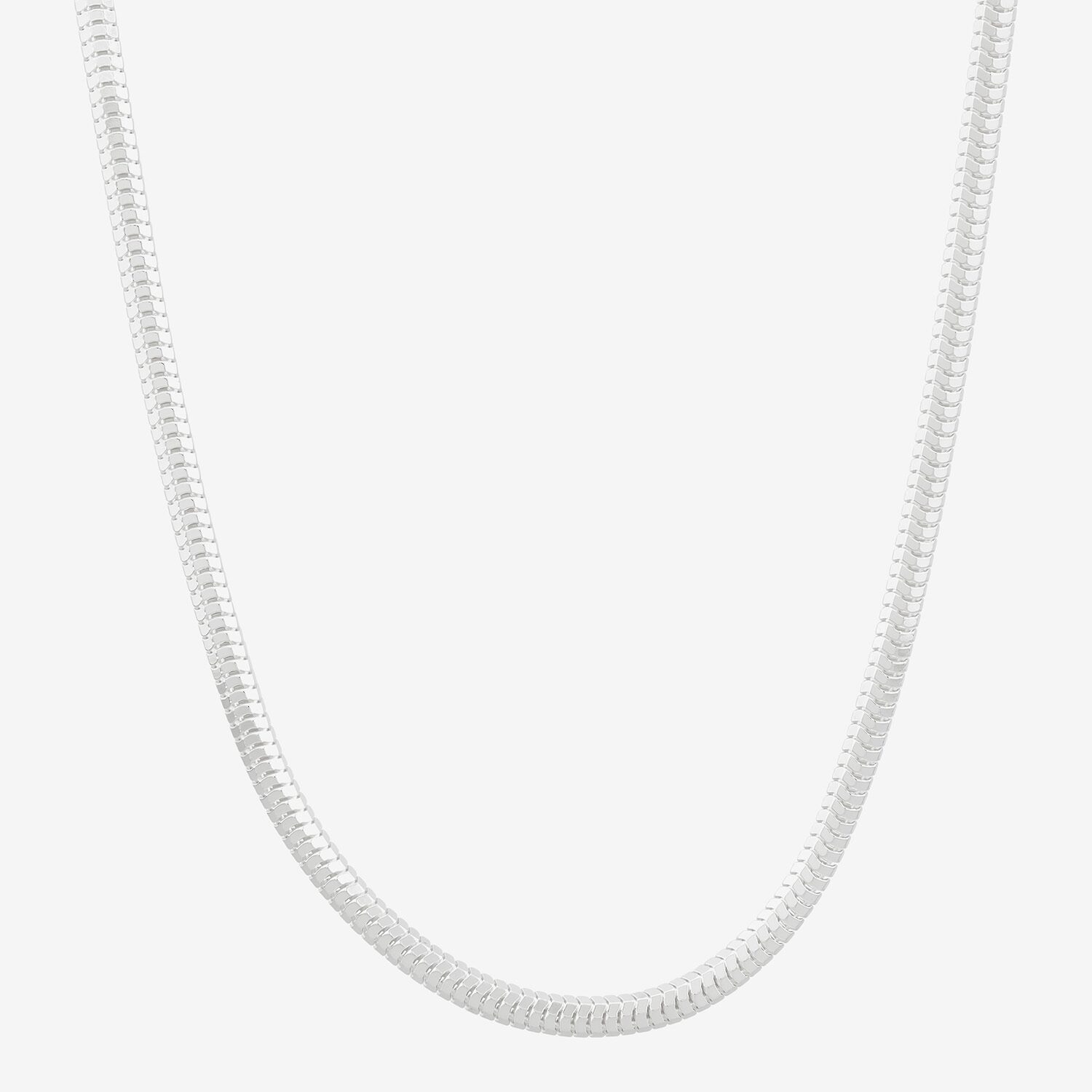 Made in Italy Mens Sterling Silver 18 Inch Snake Chain Necklace