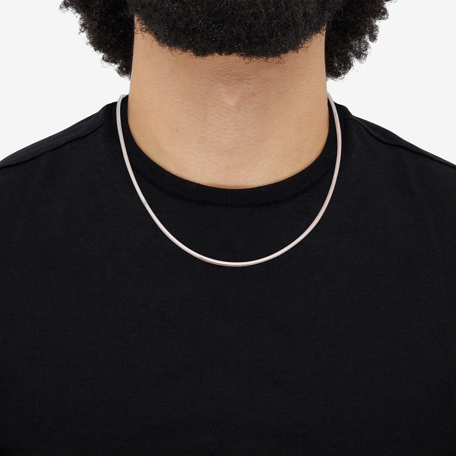 Made in Italy Mens Sterling Silver 18 Inch Snake Chain Necklace