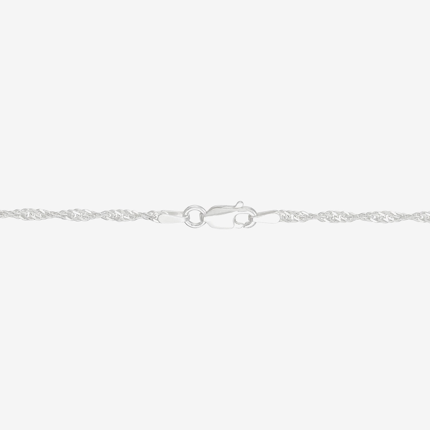 Made in Italy Womens Sterling Silver 18 Inch Singapore Chain Necklace