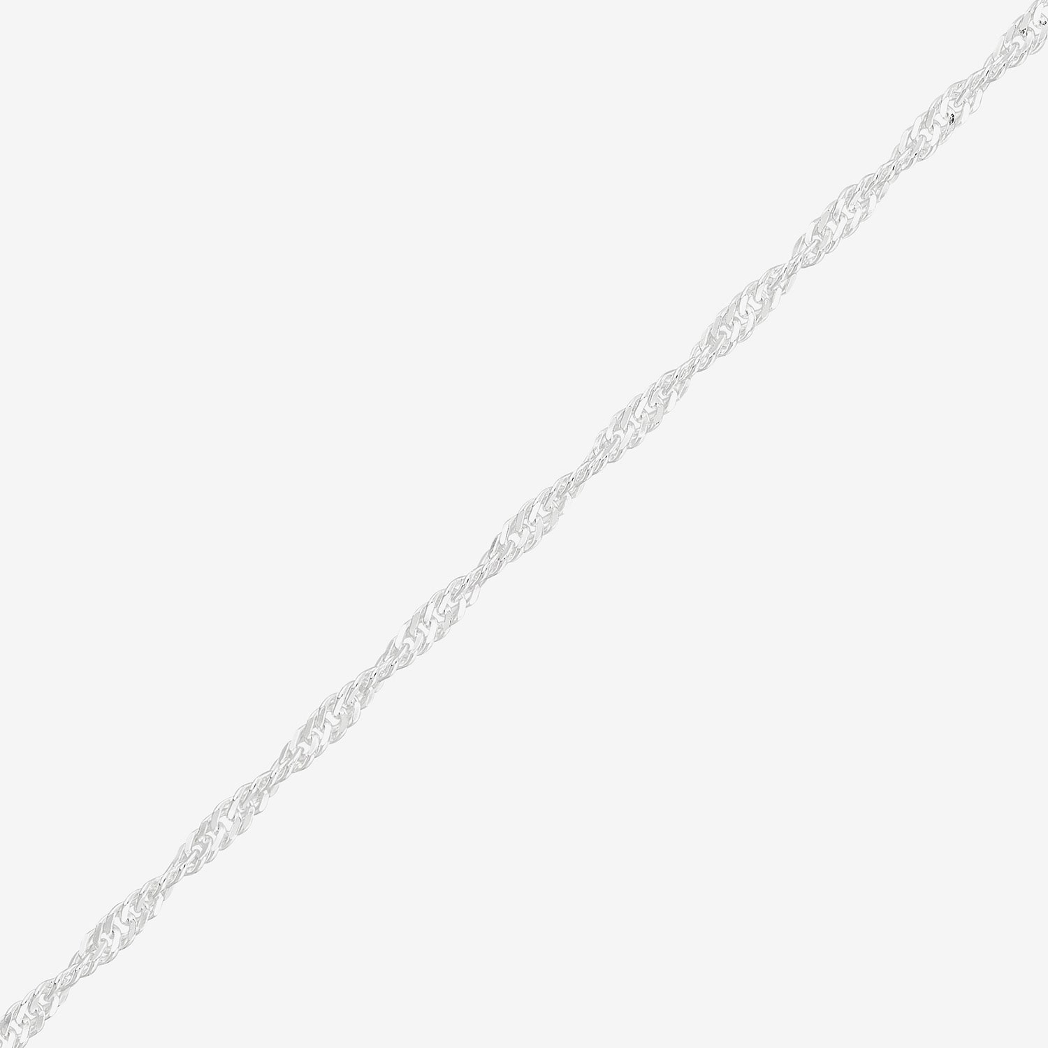 Made in Italy Womens Sterling Silver 18 Inch Singapore Chain Necklace