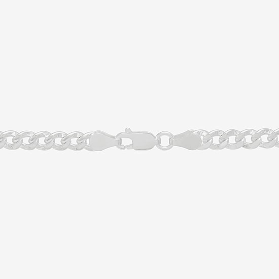 Made in Italy Womens Sterling Silver 24 Inch Curb Chain Necklace