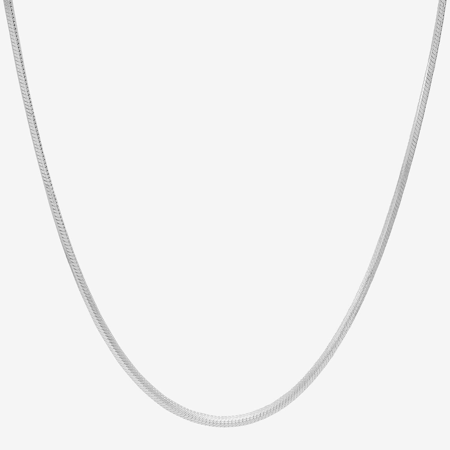 Made in Italy Womens Sterling Silver Inch Snake Chain Necklace