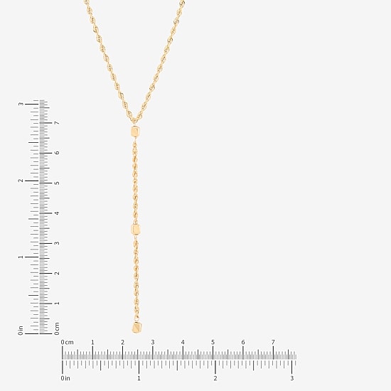 Limited Quantities! Womens 10K Gold 18 Inch Y Necklace