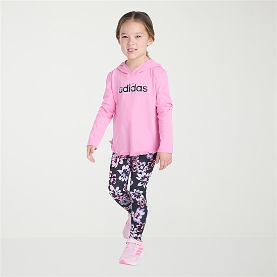 adidas Toddler Girls Jersey 2-pc. Legging Set