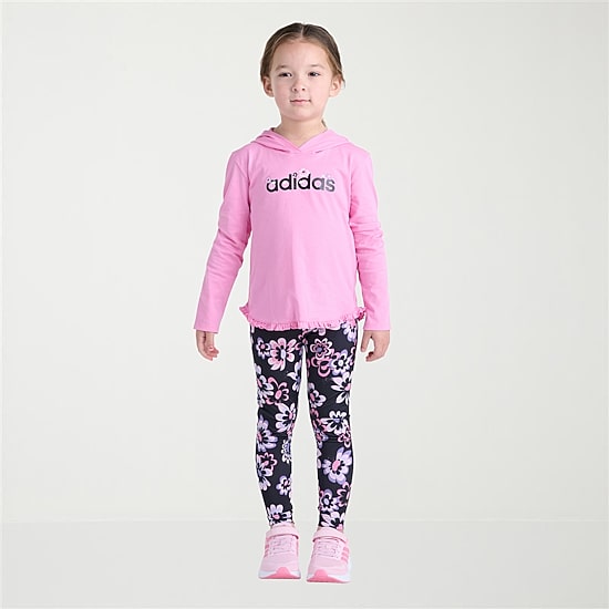 adidas Toddler Girls Jersey 2-pc. Legging Set