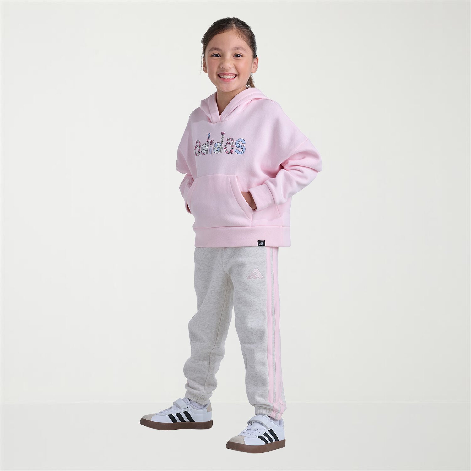 adidas Little Girls 2-pc. Pant Set