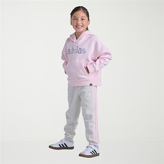 adidas Little Girls Knit 2-pc. Pant Set