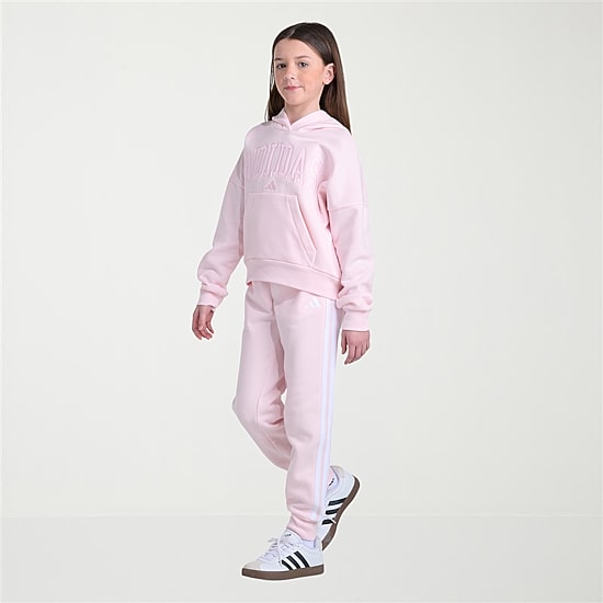 adidas Big Kid Girls Long Sleeve Fleece Active Hoodie