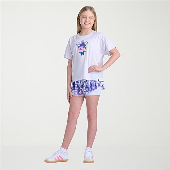 adidas Big Kid Girls Crew Neck Short Sleeve Active T-Shirt
