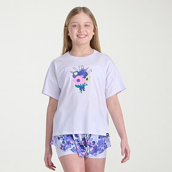 adidas Big Kid Girls Crew Neck Short Sleeve Active T-Shirt