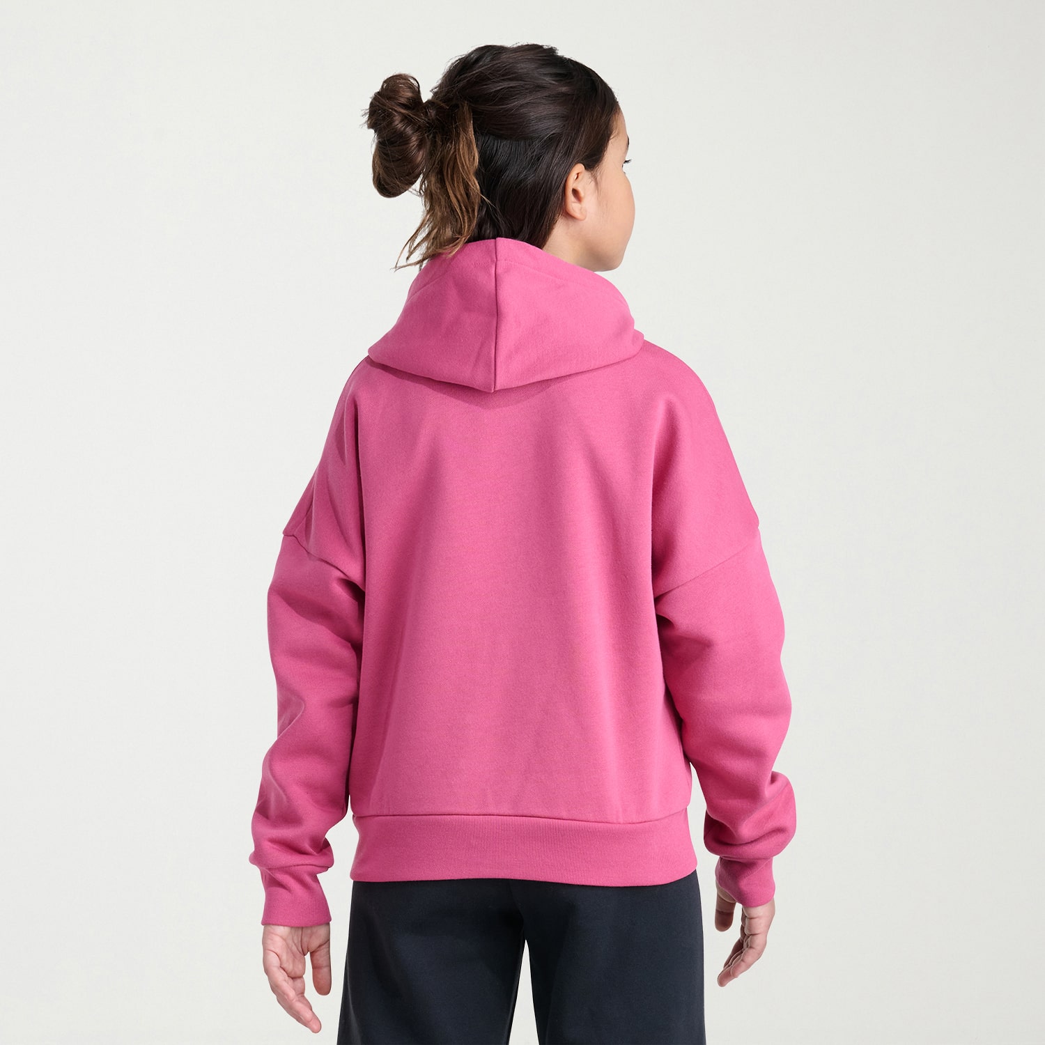 adidas Big Kid Girls Long Sleeve Fleece Active Hoodie