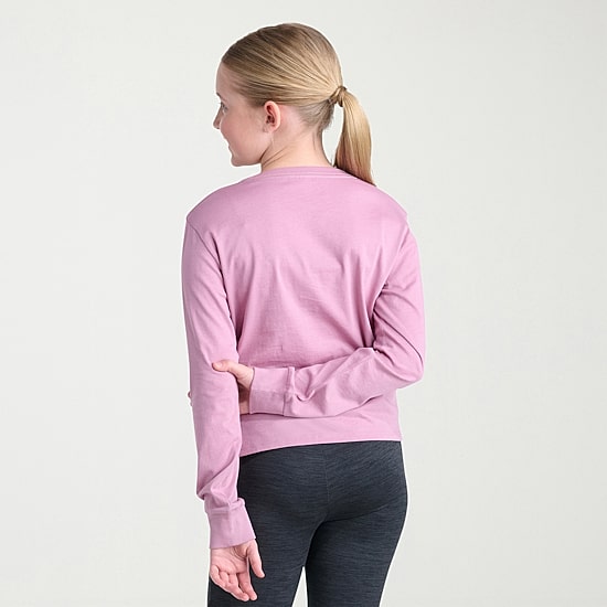 adidas Big Kid Girls Crew Neck Long Sleeve Active T-Shirt
