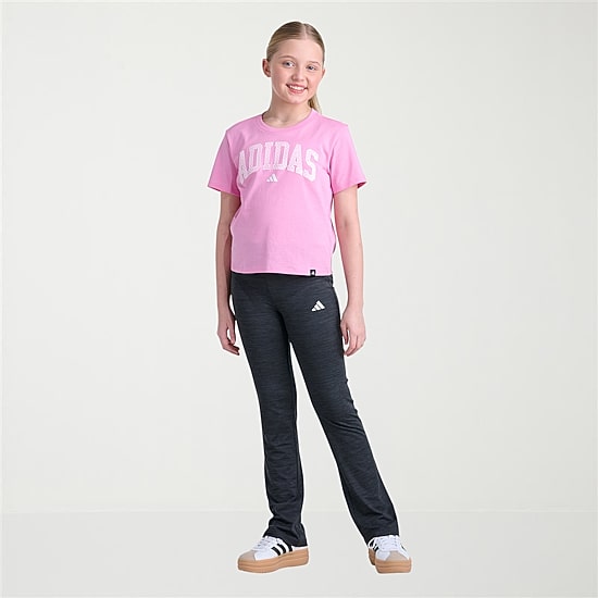 adidas Big Kid Girls Crew Neck Short Sleeve Regular Fit Graphic T-Shirt