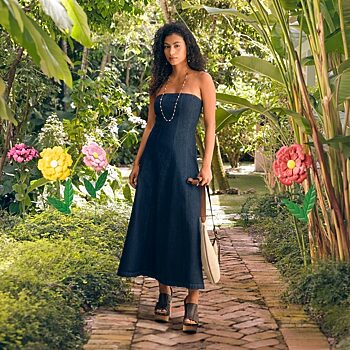 dark wash denim dress Square Neck Mini This is the kind of dress you dont hesitate to say yes to Plus Size Button Up Pockets