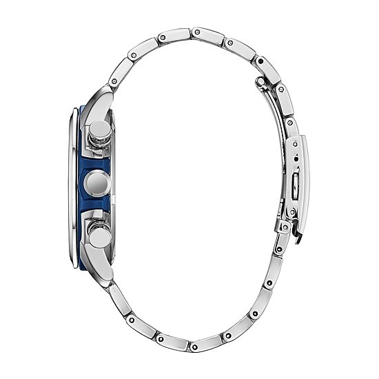 Citizen Avengers Marvel Spiderman Mens Chronograph Silver Tone Stainless Steel Bracelet Watch Ca0429-53w