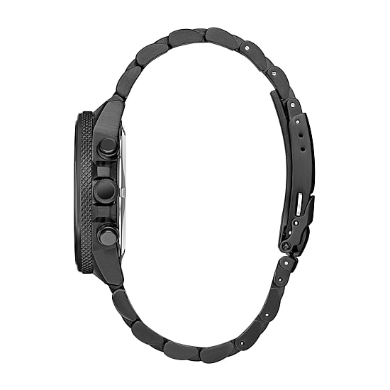 Citizen Black Panther Marvel Mens Chronograph Black Stainless Steel Bracelet Watch Ca0297-52w