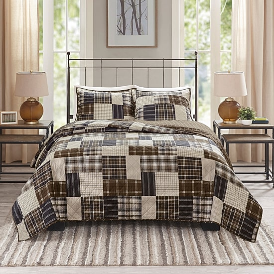 Madison Park Heavenly 3-pc. Solid Reversible Quilt Set