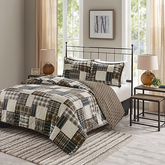 Madison Park Heavenly 3-pc. Solid Reversible Quilt Set