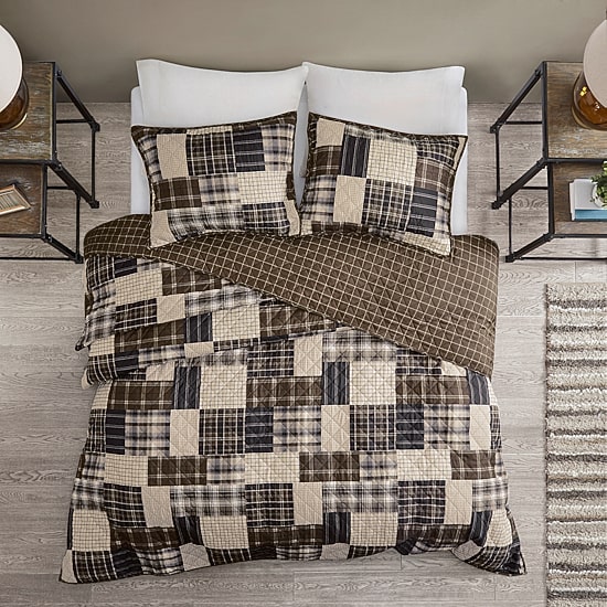 Madison Park Heavenly 3-pc. Solid Reversible Quilt Set