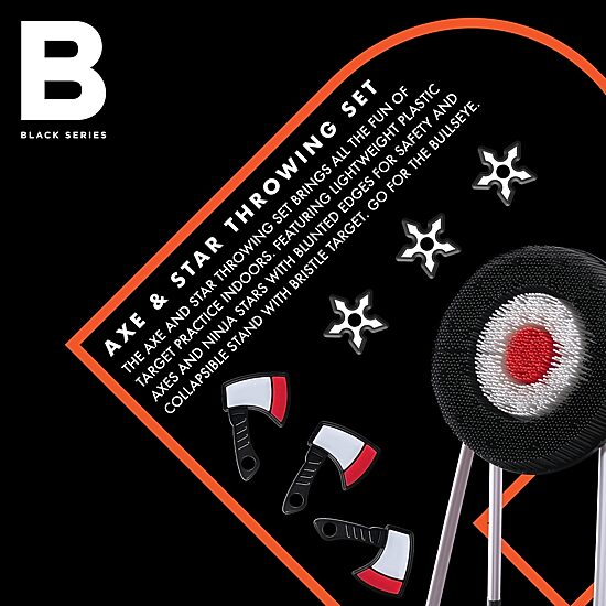 Black Series Axe Throwing Target Set