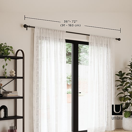 Umbra Bolas 1 IN Adjustable Curtain Rod
