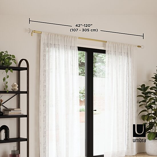 Umbra Tutu 1 IN Adjustable Curtain Rod