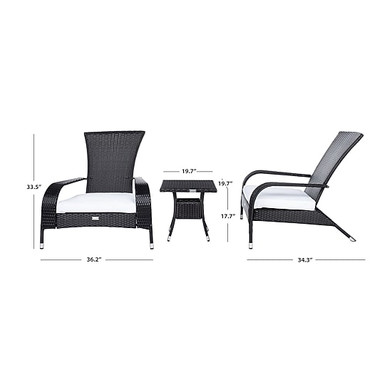 Safavieh 3-pc. Conversation Set Weather Resistant