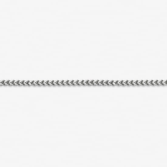 Mens Brushed Stainless Steel 22mm Foxtail Bracelet