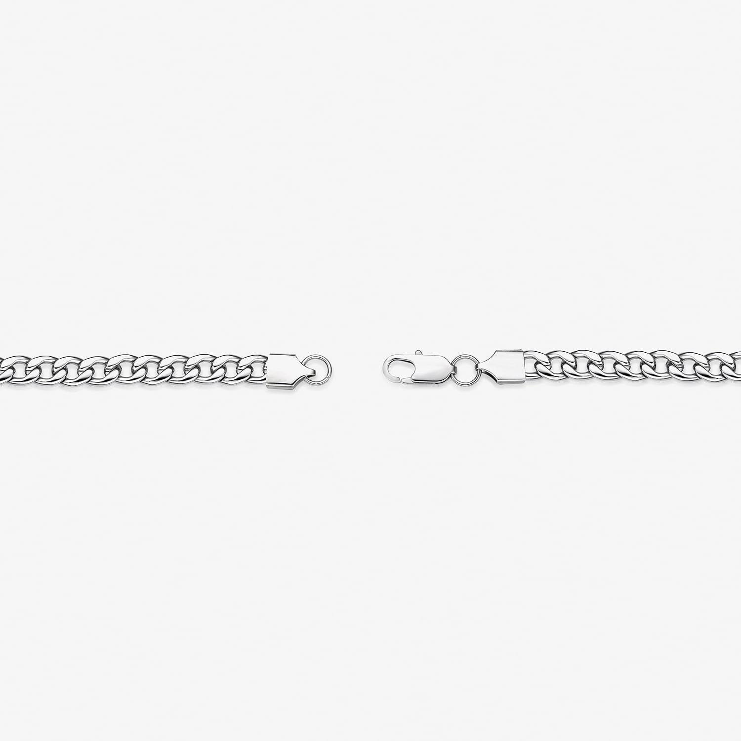Mens Stainless Steel 7mm Curb Chain Necklace