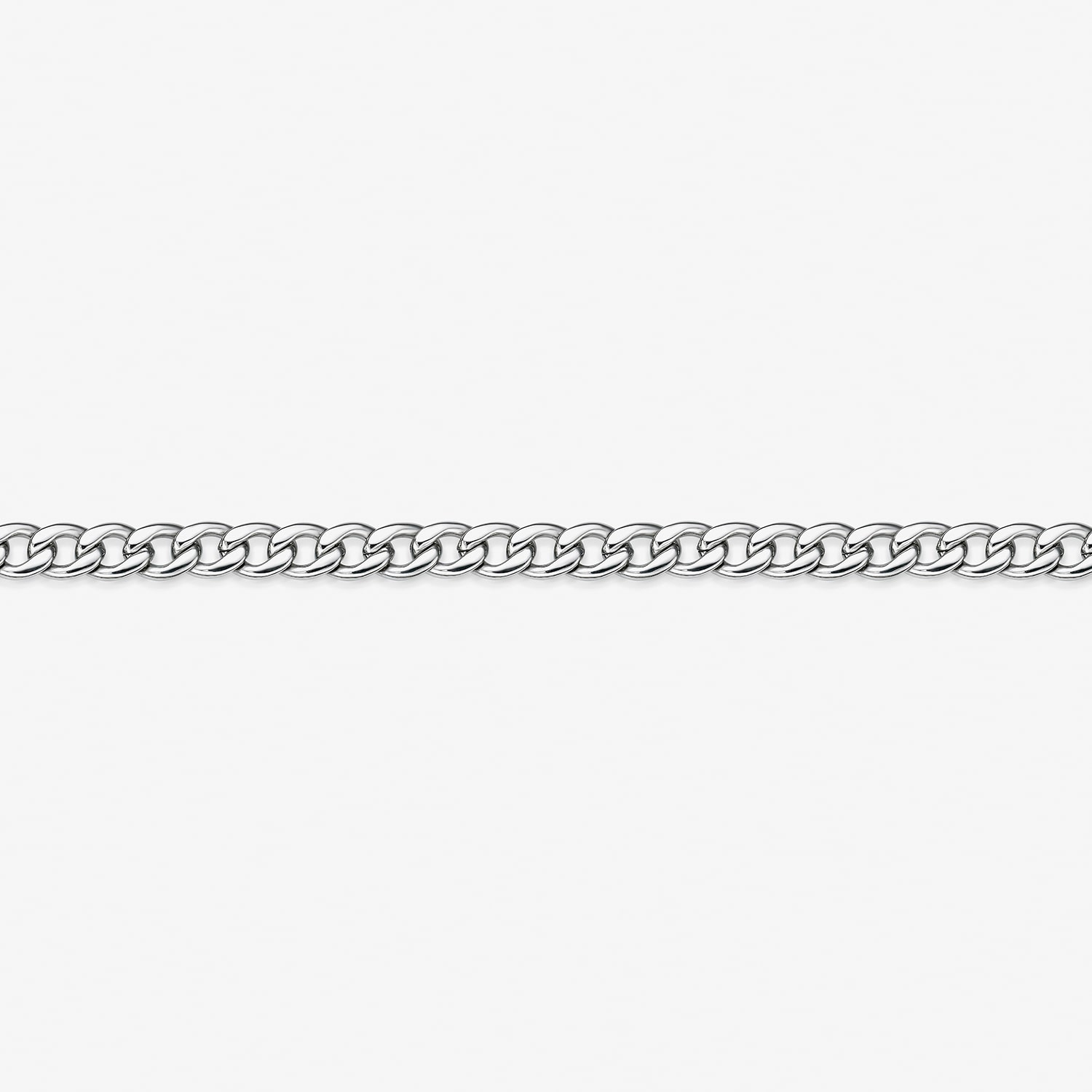 Mens Stainless Steel 7mm Curb Chain Necklace