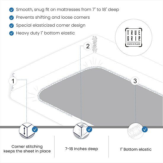 Purity Home 100% Cotton 400 Thread Cool & Crisp Sheet Set