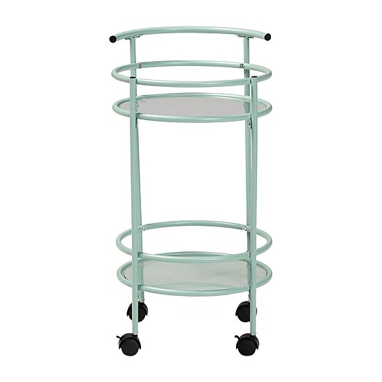 Newell Metal-Top Kitchen Cart