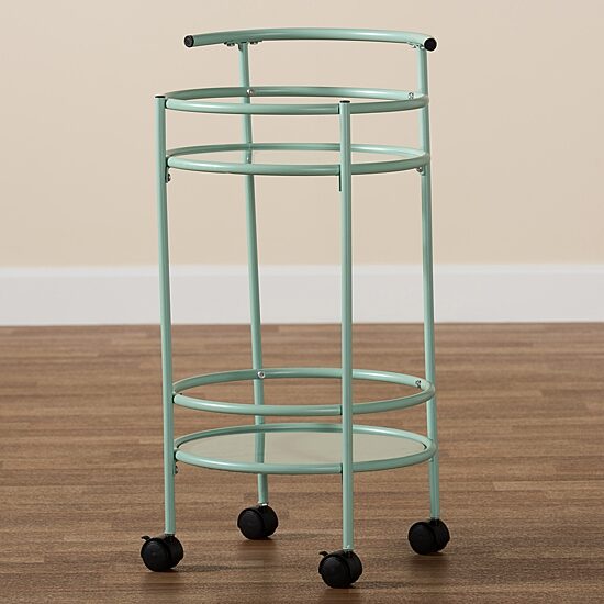 Newell Metal-Top Kitchen Cart
