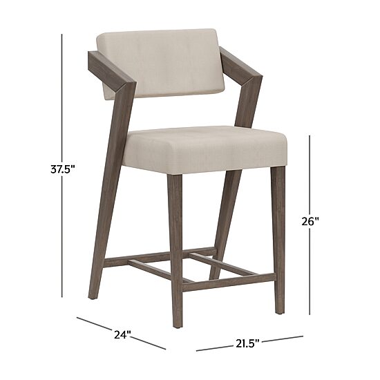 Hillsdale House Snyder Counter Height Upholstered Bar Stool