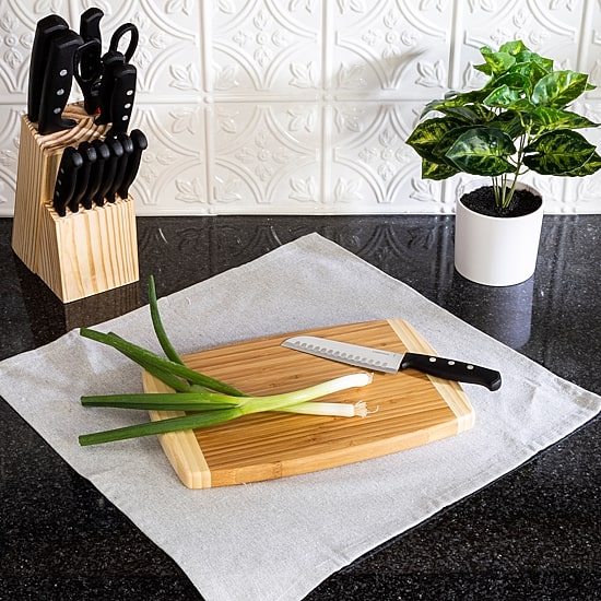 Joyce Chen Bamboo Medium Burnished 8"x12" Cutting Board
