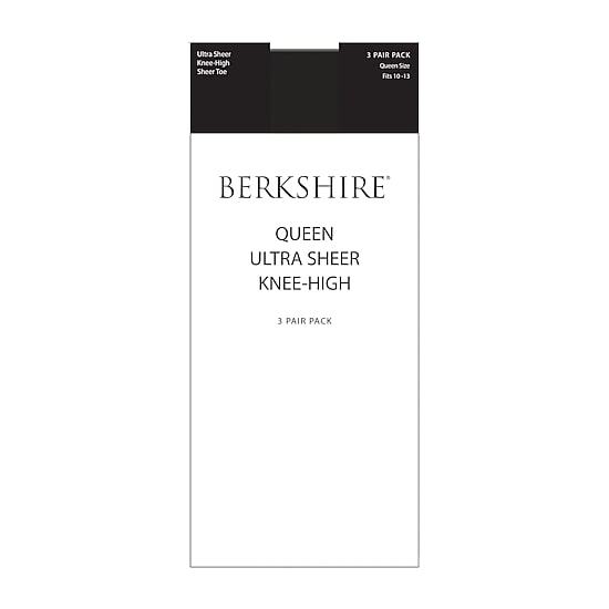 Berkshire Hosiery Ultra Sheer Plus 3-pc. Knee Highs Plus