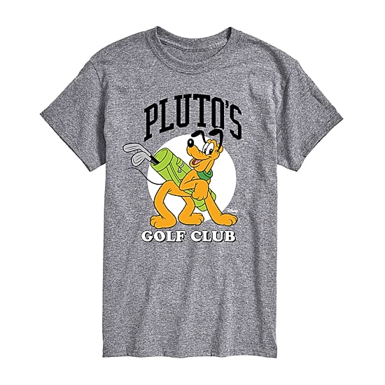 Mens Short Sleeve Pluto Graphic T-Shirt