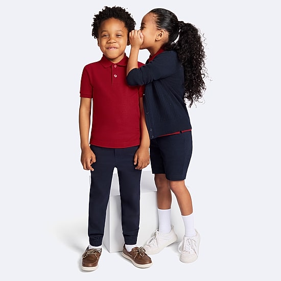 IZOD Performance Mesh Boys Short Sleeve Regular Fit Wrinkle Resistant Moisture Wicking Polo Shirt