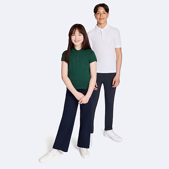 IZOD Little & Big Kid Girls Wide Leg Regular Fit Flat Front Pant