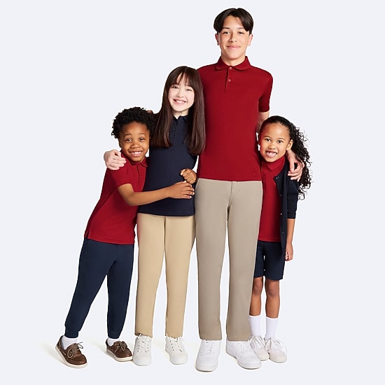 IZOD Little & Big Kid Girls Long Sleeve Regular Fit Stretch Fabric Polo Shirt