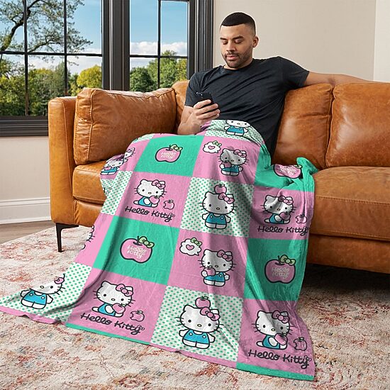 Northwest Hello Kitty Apple Boxes 50x70 Hello Kitty Lightweight Throw