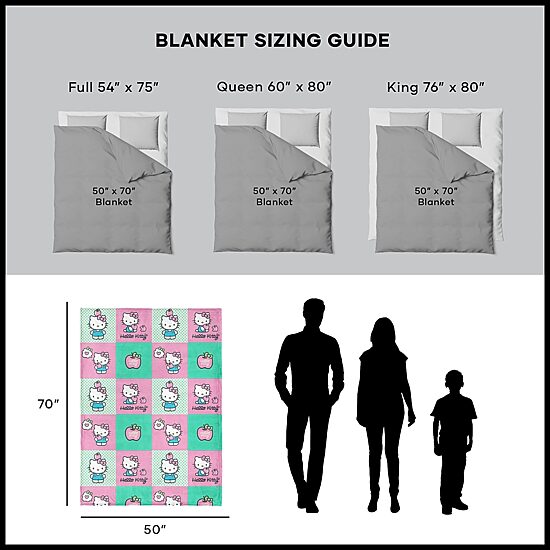 Northwest Hello Kitty Apple Boxes 50x70 Hello Kitty Lightweight Throw