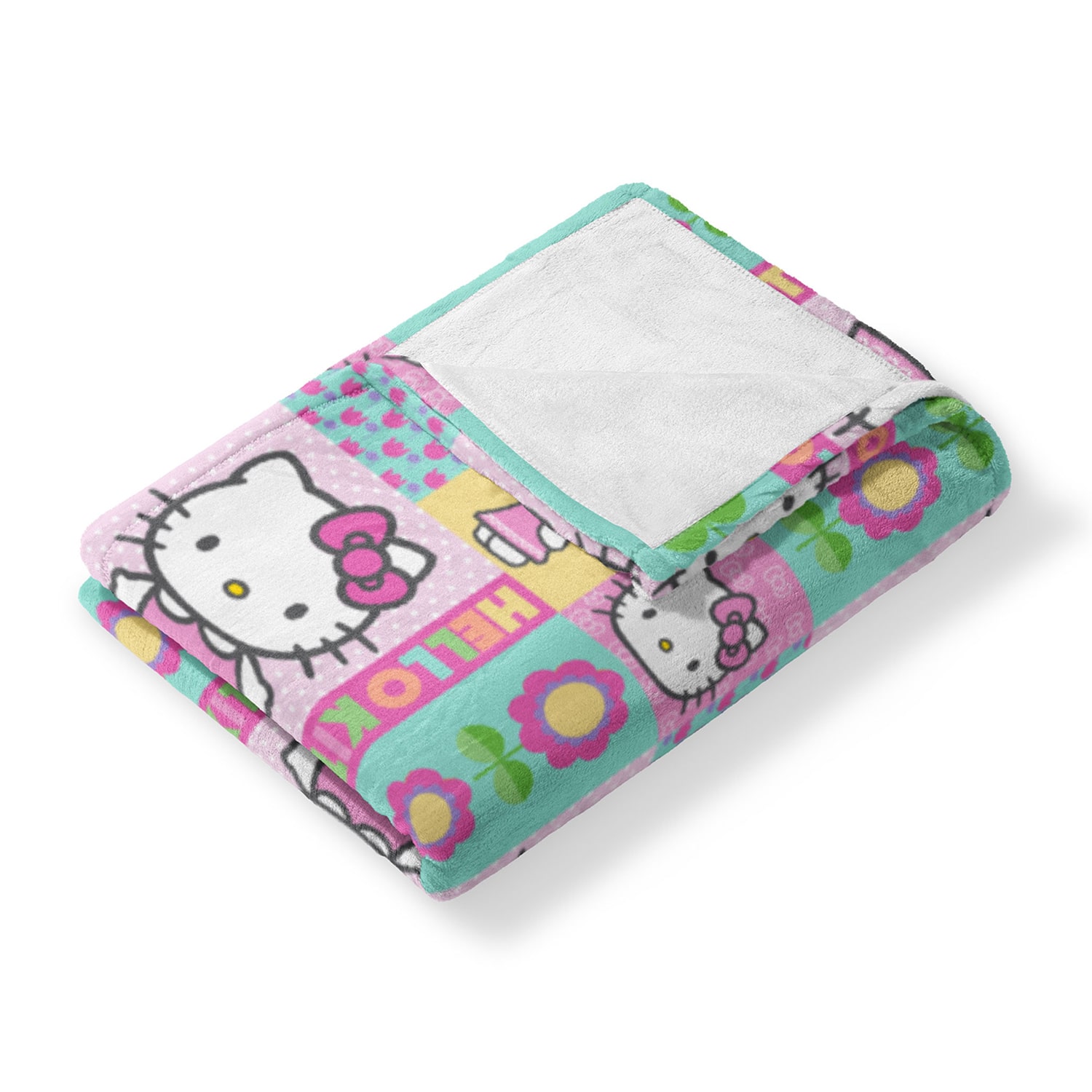Northwest Hello Kitty Spring Patchwork 50x70 Hello Kitty Lightweight Throw
