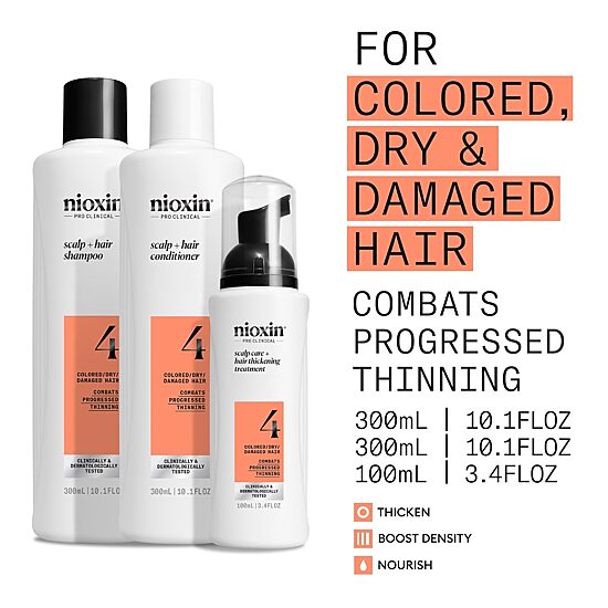 Nioxin® System 4 Kit 300+300+100 Hair Loss Treatment