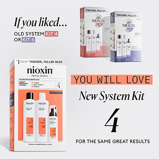 Nioxin® System 4 Kit 300+300+100 Hair Loss Treatment